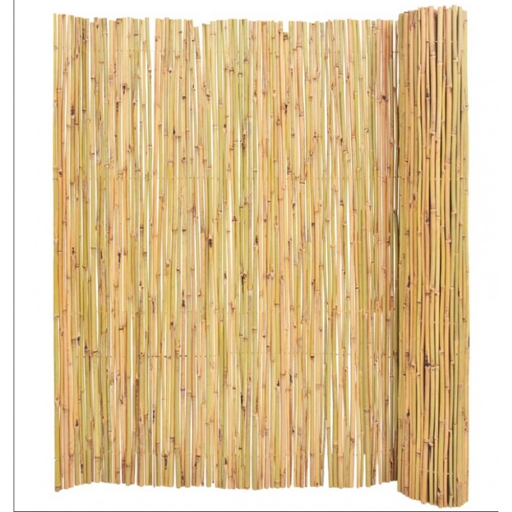 Gard paravan imitatie bambus decorativ, 1 m x 6 m