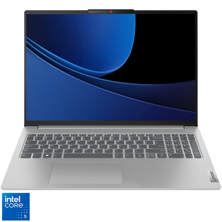 Лаптоп Lenovo IdeaPad Slim 5 15IRU9, Intel® Core™ 5 120U, 15.3", WUXGA, IPS, 60Hz, 16GB LPDDR5x, 512GB SSD, Intel® Graphics, No OS, Cloud Grey