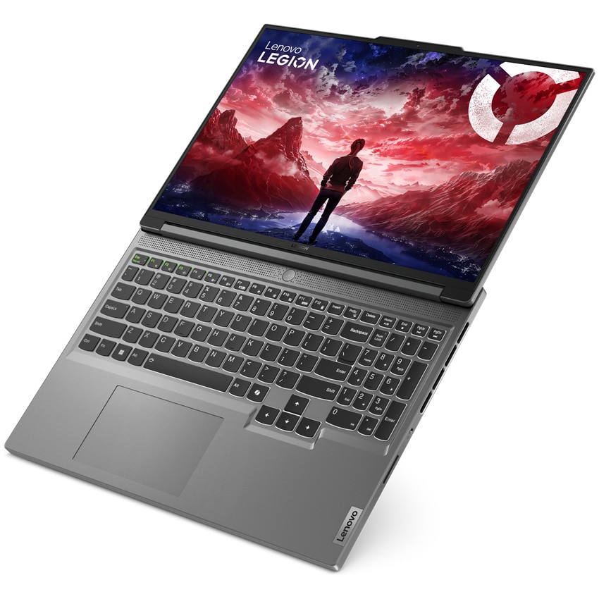 Laptop Gaming Lenovo Legion Slim 5 16AHP9 cu procesor AMD Ryzen™ 7 8845HS pana la 5.1GHz, 16" WQXGA, IPS, 165Hz, 16GB DDR5, 512GB SSD, NVIDIA® GeForce RTX™ 4070 8GB GDDR6, No OS, Luna Grey, 3y on-site Premium Care