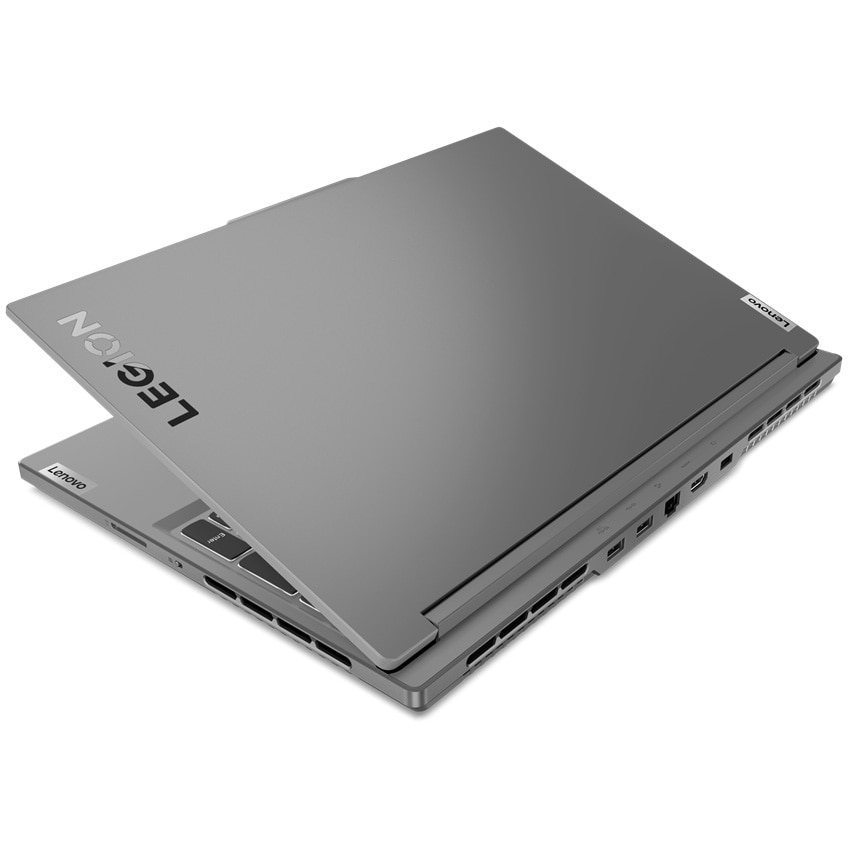 Laptop Gaming Lenovo Legion Slim 5 16AHP9 cu procesor AMD Ryzen™ 7 8845HS pana la 5.1GHz, 16" WQXGA, IPS, 165Hz, 16GB DDR5, 512GB SSD, NVIDIA® GeForce RTX™ 4070 8GB GDDR6, No OS, Luna Grey, 3y on-site Premium Care