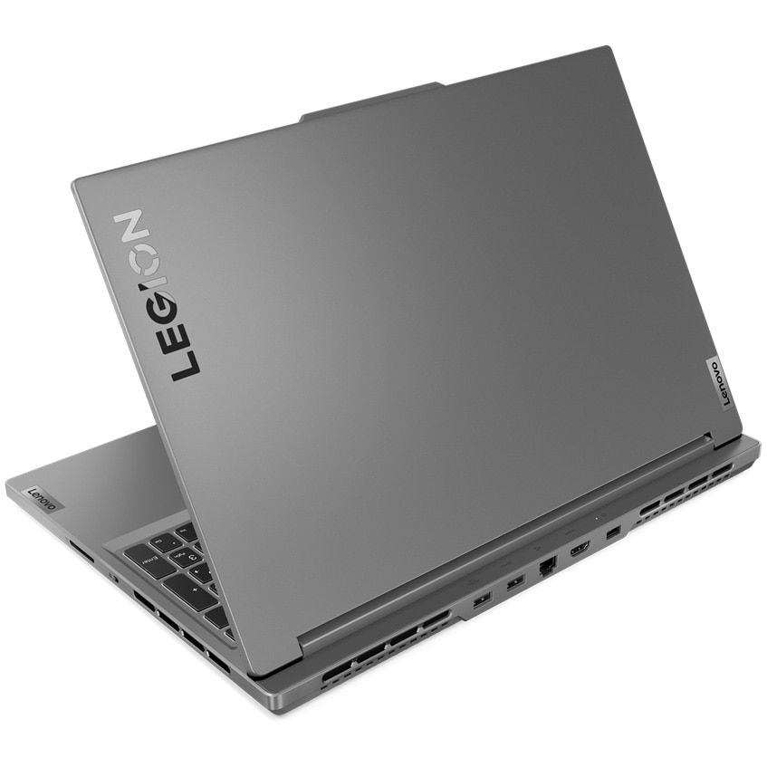 Laptop Gaming Lenovo Legion Slim 5 16AHP9 cu procesor AMD Ryzen™ 7 8845HS pana la 5.1GHz, 16" WQXGA, IPS, 165Hz, 16GB DDR5, 512GB SSD, NVIDIA® GeForce RTX™ 4070 8GB GDDR6, No OS, Luna Grey, 3y on-site Premium Care