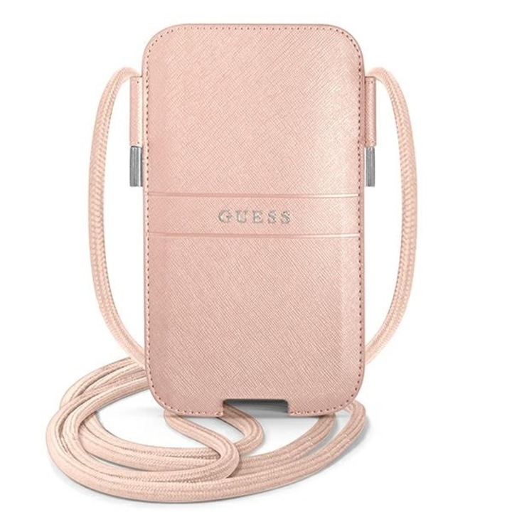 Guess Torebka GUPHLPSASBPI 6 "7" rozávy/pink Saffiano Strap