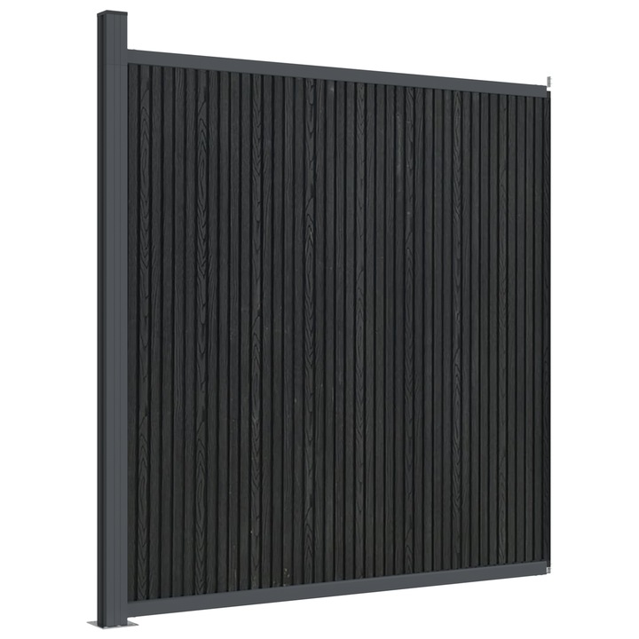 Panouri de gard vidaXL, gri, 173x186 cm, WPC 4003980