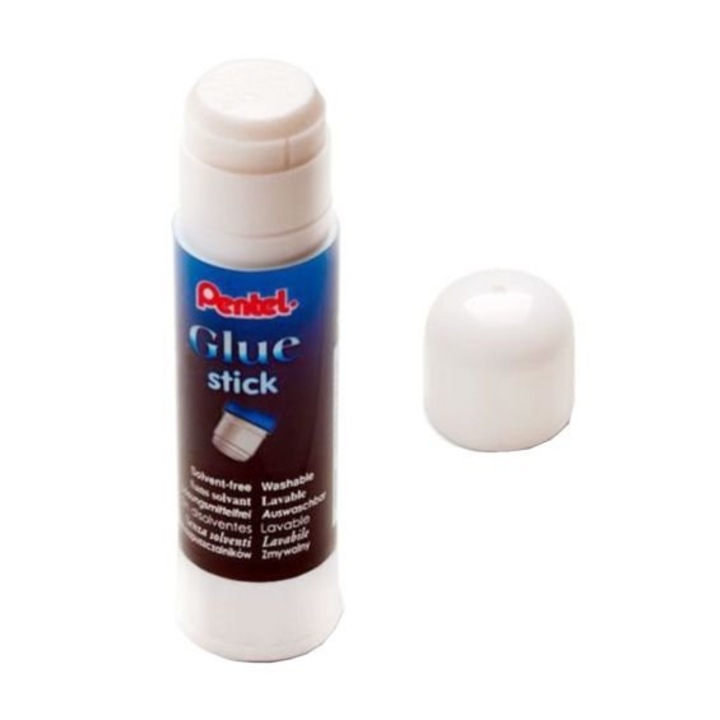 Adeziv in stick Pentel, 8g, nontoxic, lavabil