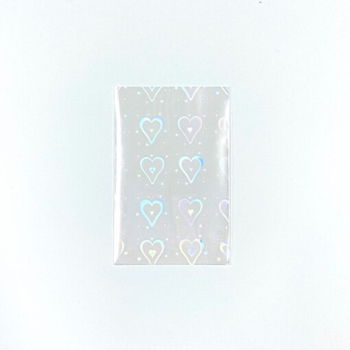 K-Pop Accessory - Holographic Photocard Sleeve Hearts Version (Diverse)