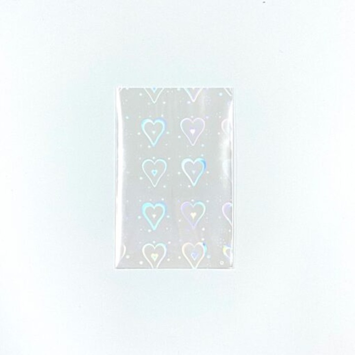 K-Pop Accessory - Holographic Photocard Sleeve Hearts Version (Diverse)