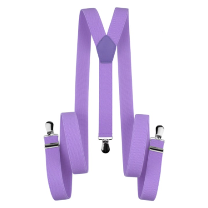 Bretele dama, inchizatori metalice, 1, 5cm, Mov