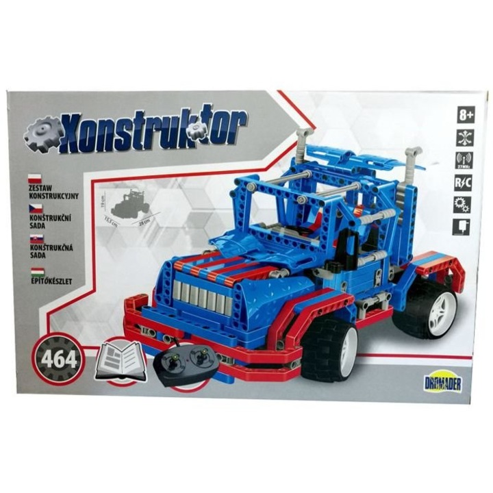 Set 464 elemente de constructie, Dromader, vehicul RC, 8+, 28x19x15.5cm
