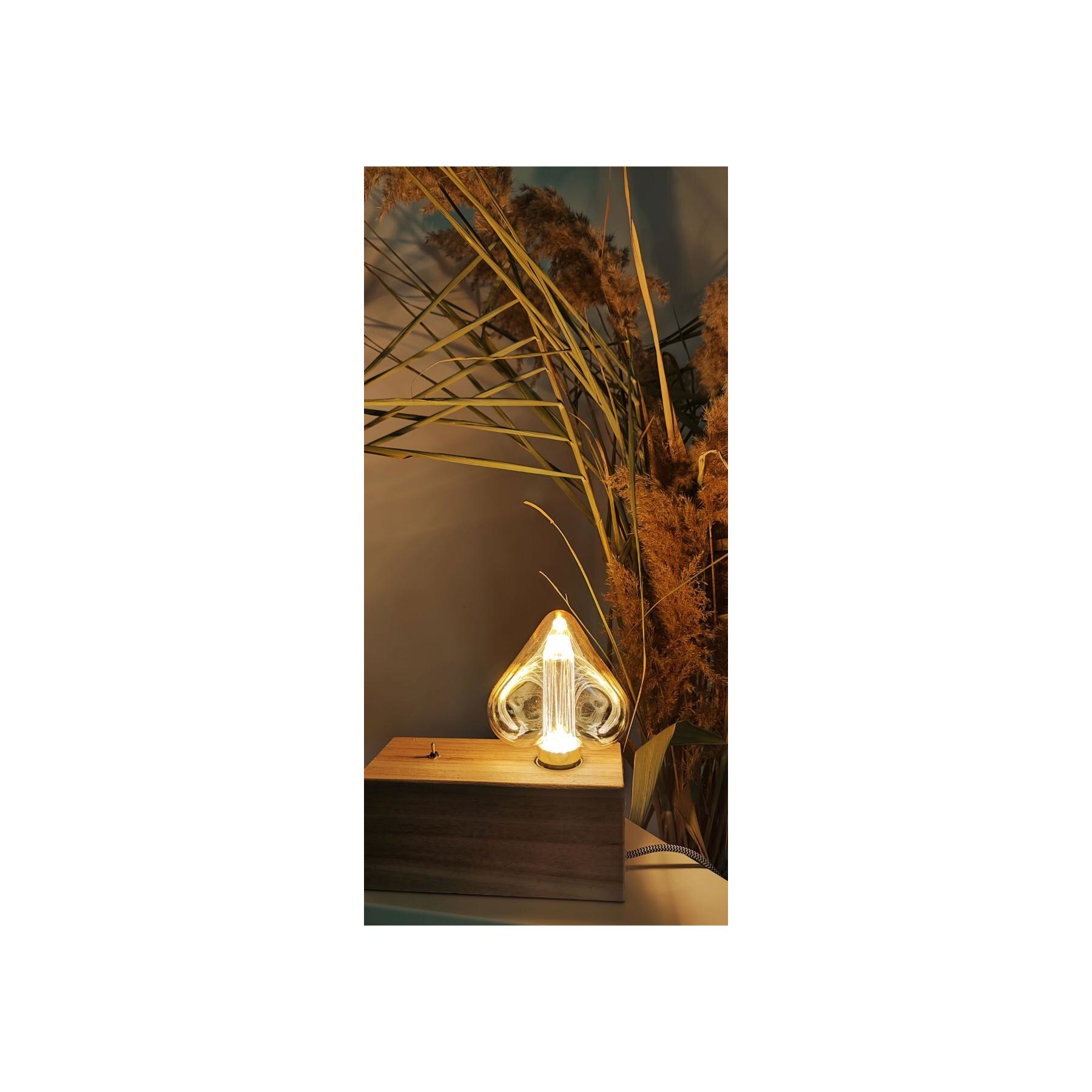 Bec Inima Bec Vinage INIMA Edison LED Filament, 3W, Soclu E27, Eficienta A+ ...