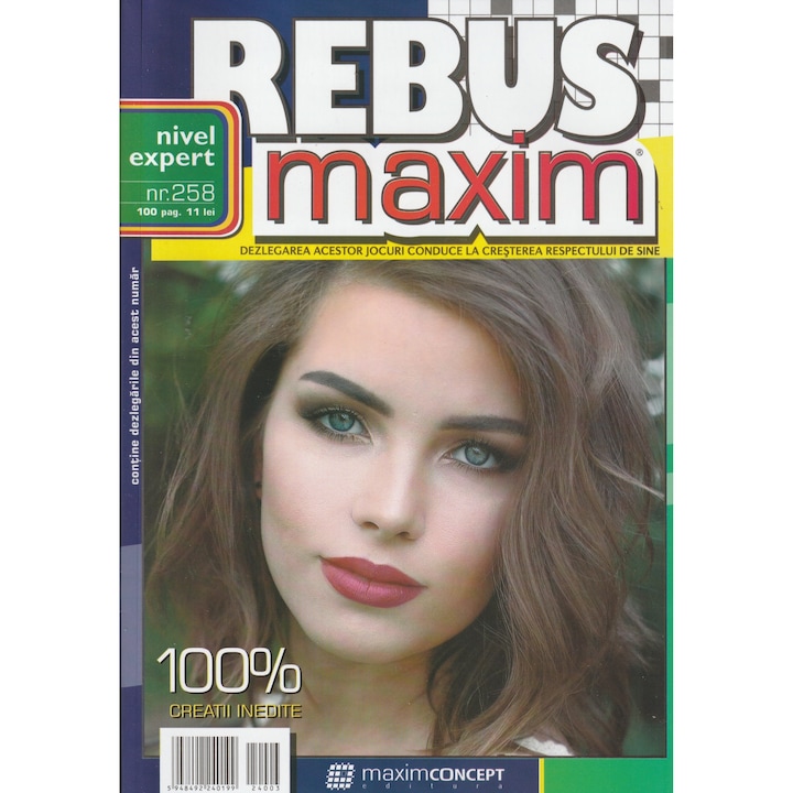 Rebus Maxim 258 - nivel expert, editura Maxim