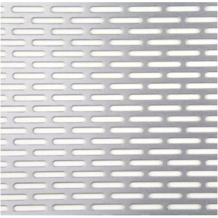 Sita pentru moara cu gauri alungite 6x20 mm din otel, 1x1000x2000 mm