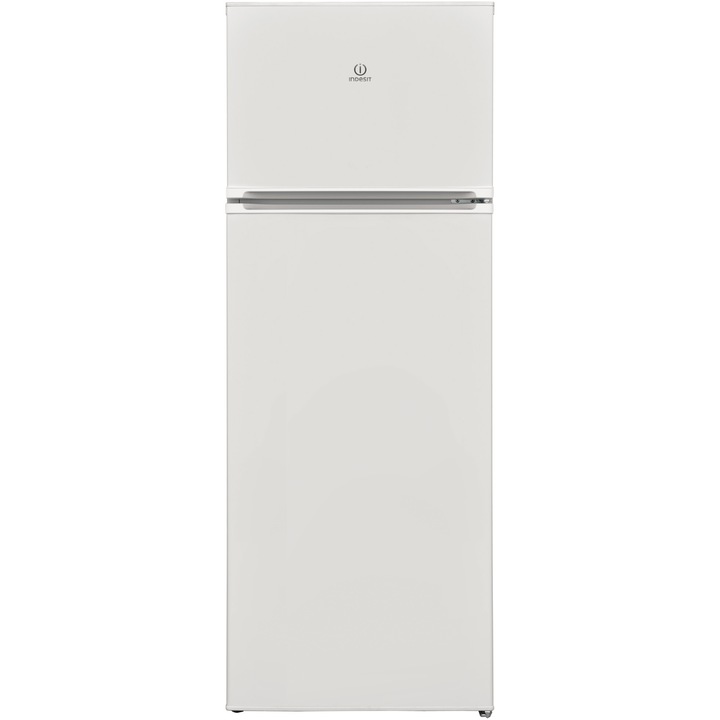 Indesit I55TM 4120 W 2, Hűtőszekrény kétajtós, 212 l, Alacsony fagy, Csendes hűtés, F energiaosztály, M 144 cm, Fehér