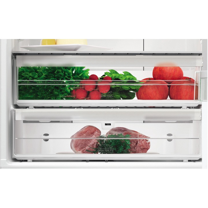 Combina frigorifica Hotpoint HA70BI 932 W, 462 l, Total No Frost, Iluminare LED, Clasa F, H 195 cm, Alb
