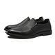 Pantofi barbati Mels fara siret, negri, din piele naturala FNX16235, 41 EU