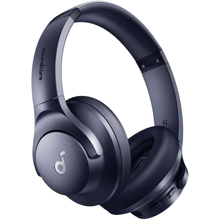 Слушалки Wireless Over-Ear Anker Soundcore Life Q20i, Hybrid Active Noise Cancelling, Big Bass, Transparency Mode, Син