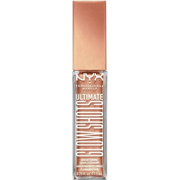 Folyékony szemhéjfesték, NYX Professional Makeup, Ultimate Glow Shots, 08 Twisted Tangerine, 7,5 ml