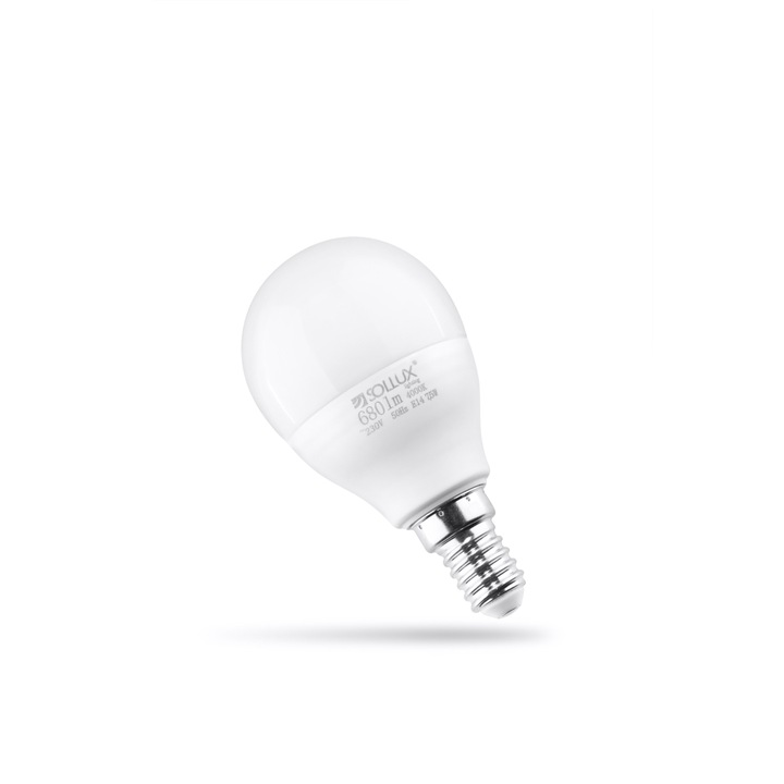 Bec LED, Sollux Lighting, 7.5W, 4000K, 680lm, E14