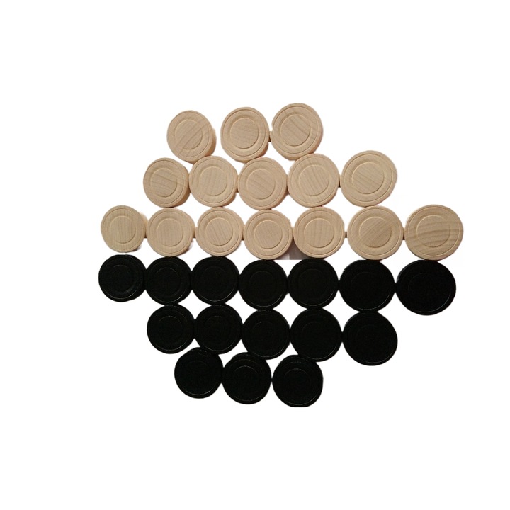 Backgammon ostábla korong dáma vagy malom játékhoz két dobókocka 3.2 cm