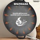 Plita Japoneza Teno®, invelis antiaderent, pluristratificata, materiale rezistente, spatioasa, diametru 36 cm, negru