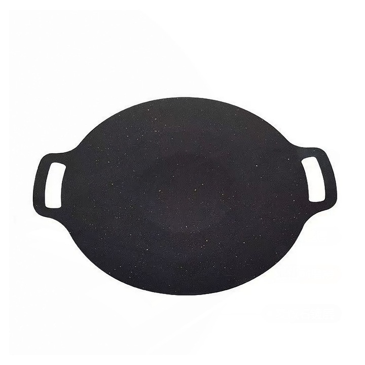 Plita Japoneza Teno®, invelis antiaderent, pluristratificata, materiale rezistente, spatioasa, diametru 32 cm, negru
