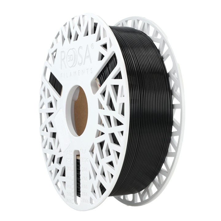 Filament 3D Premium Rosa3D Petg High Speed 1Kg 1.75mm Negru