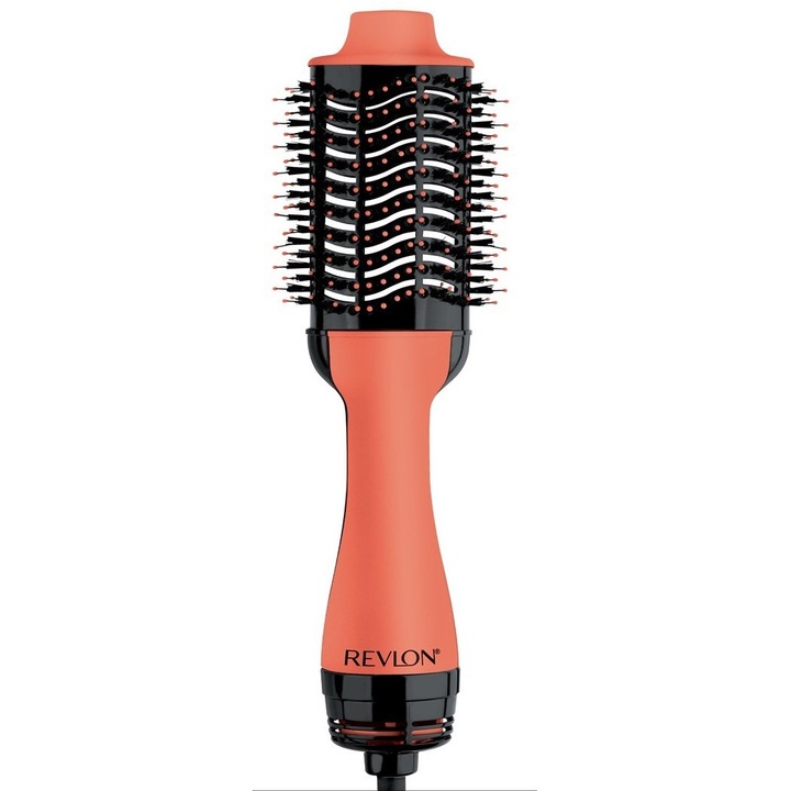 Perie electrica fixa REVLON, One Step Hair Dryer & Volumiser, RVDR5222AE, pentru par mediu si lung, Apricot