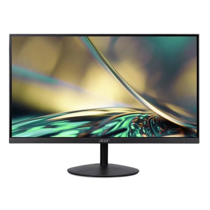 Monitor Acer SA222QEbi 21,5" IPS Wide, LED, ZeroFrame, FHD 1920x1080, FreeSync, AG, 1ms (VRB), 100 Hz, Ultra-vékony, 100M:1, 250 cd/m2, VGA, HDMI, Tilt, Bluelight FLicker Shi-el Less, Acer Display Widget, Kensington Security, VESA, fekete UM.WS2EE.E01