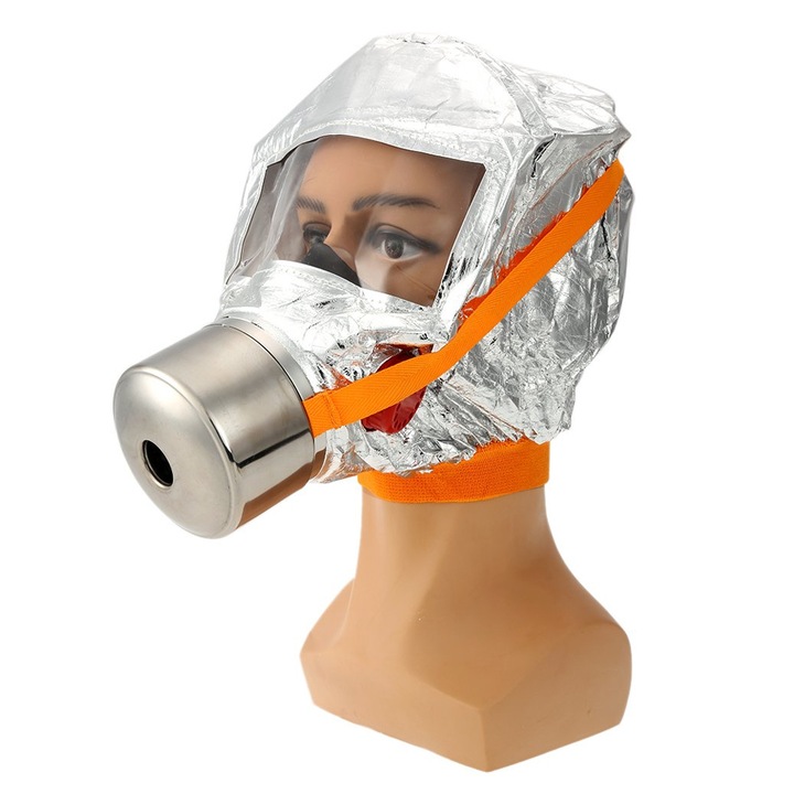Пожарна аварийна маска JUP *#169695356 20-23, За защита от дим и химически газ, Сив