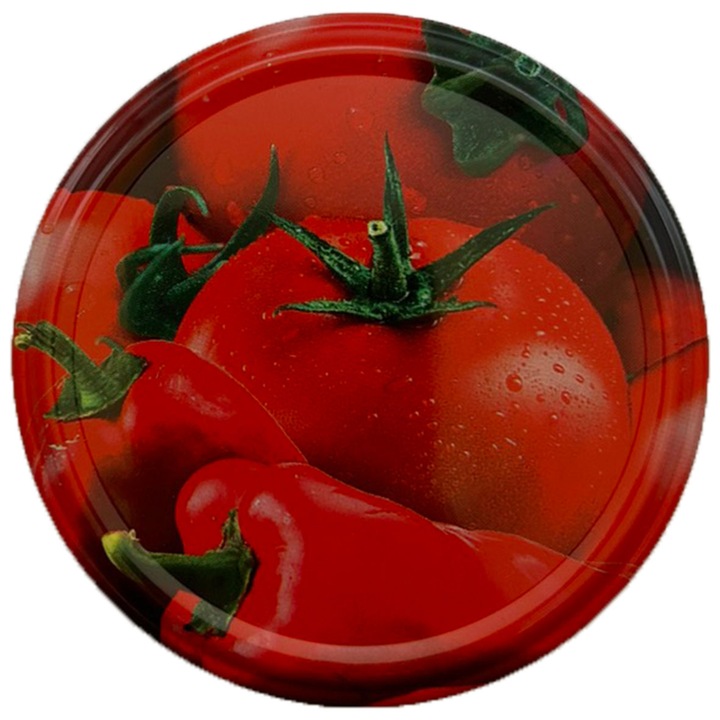 Set 20 Capace cu filet, Danros, Rosu, 82 mm, Metal, 20 bucati