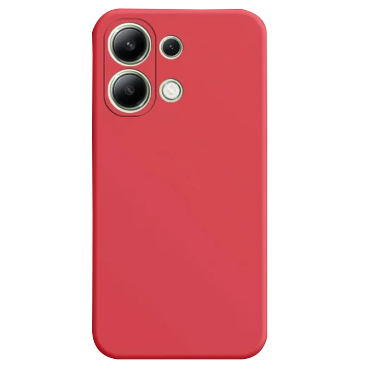Силиконов калъф BestCase за Xiaomi Redmi Note 13 Pro 4G, SLIM 1.2MM, Microfiber interior, Premium Soft Liquid Silicone, Red