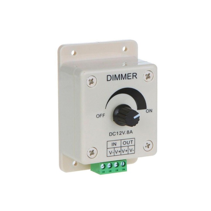 LED Димер регулатор на напрежение, Elektroweb, 12V-24V, 8A, PWM