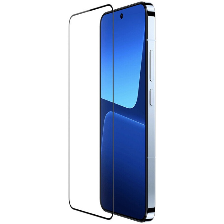 Фолио Royal First-class 6D OPTIM SOLUTION, За Samsung Galaxy A05s, Crystal Clean Tempered Glass, Чувствителност на допир, Покритие от край до край, Висока разделителна способност, Живи цветове, Оптично стъкло, Пълна защита, Черен