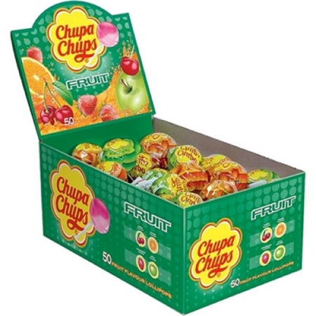 Acadele Chupa Chups cu fructe 12 g, 50 bucati - eMAG.ro
