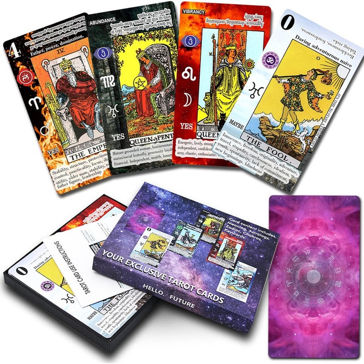 Tarotul Pachet tarot, Pentru incepatori, Hartie, Multicolor
