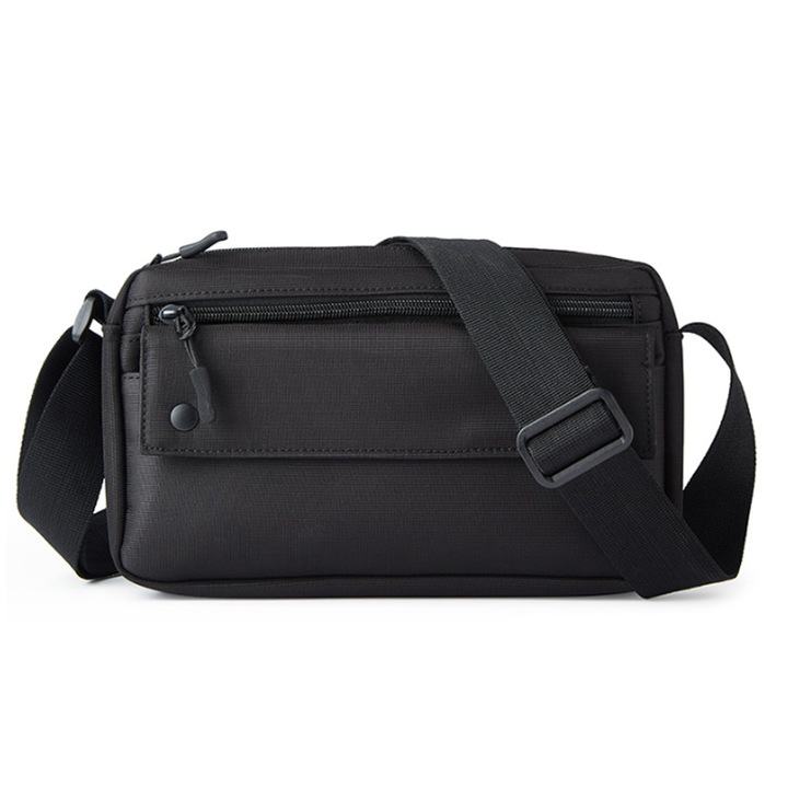 QttvbTna válltáska, poliészter, fekete, univerzális