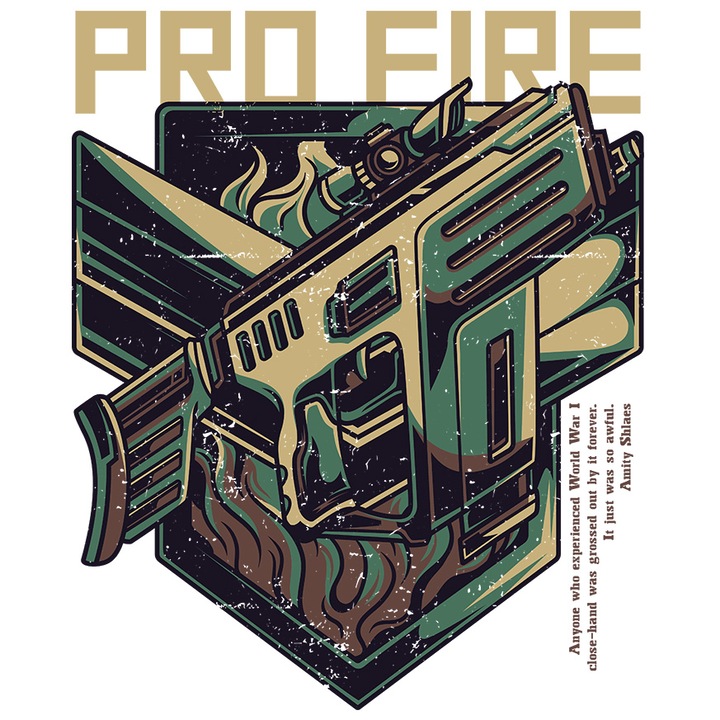 Професионален огън, оръжия, оръжия, стикер за любителите на тръпката с английско съобщение, бяла рамка, PVC винил 23 см