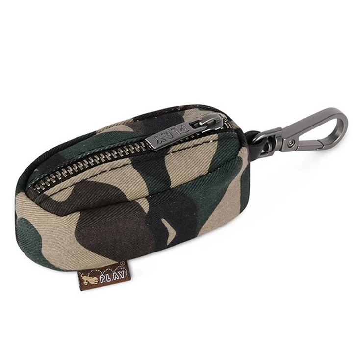 Dispenser pungi igienice pentru caini P.L.A.Y. Camo Green, verde