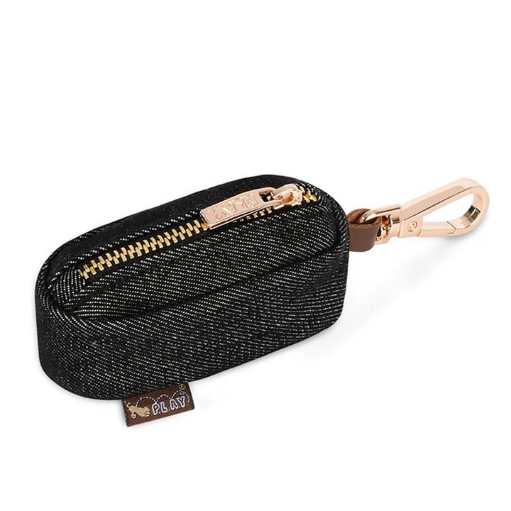 Dispenser pungi igienice pentru caini P.L.A.Y. Urban Denim, albastru