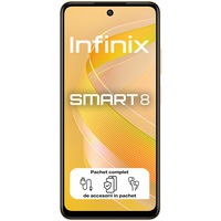 Telefon mobil Infinix SMART 8, 3GB RAM, 64GB, 4G, Shiny Gold