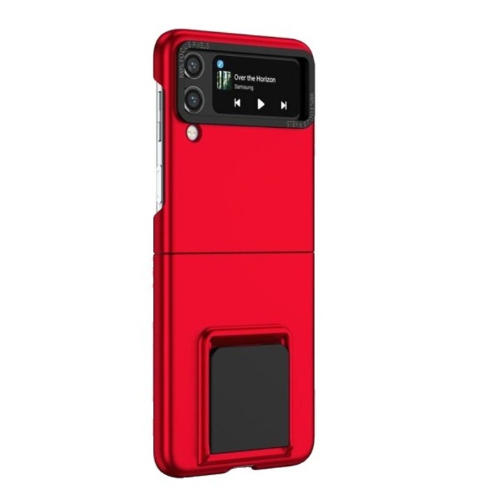 Flip tok Samsung Galaxy Z Flip5-höz, polikarbonát, Evolium, piros
