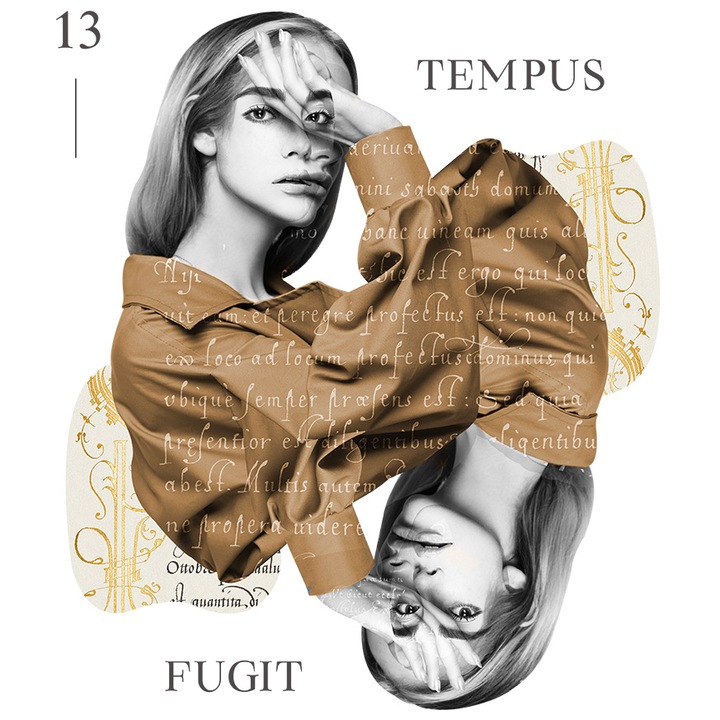 Sticker Colaj Libertate Creativitate Arta, cu Margini Albe, PVC Vinyl 70 cm