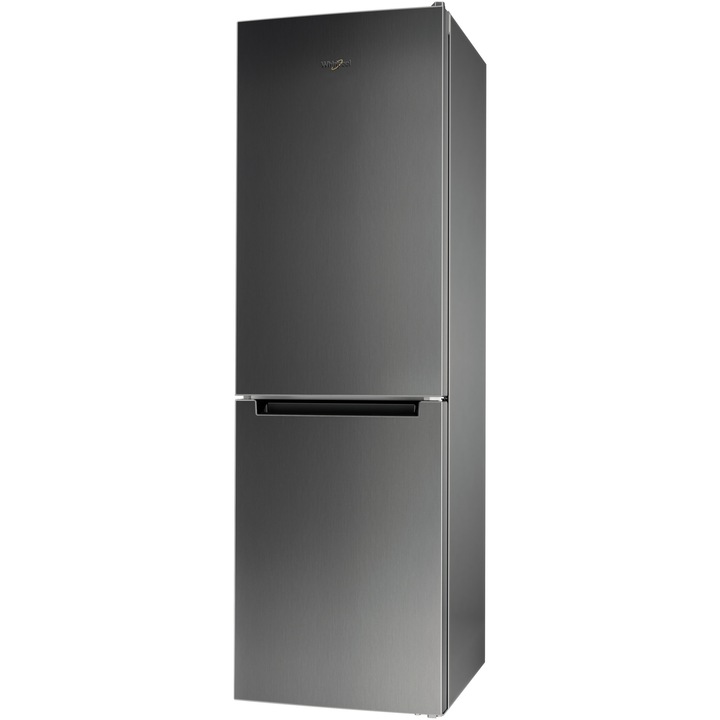 Combina frigorifica Whirlpool WFNF 82E OX, 320 l, No Frost, Tehnologie al 6 lea simt,Fresh Box, Clasa E, H 188.9 cm, Inox