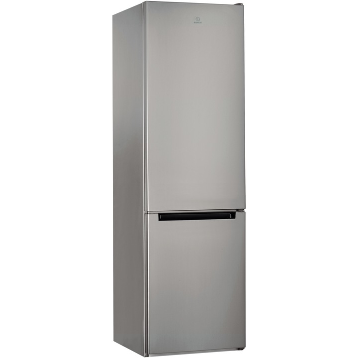 Indesit LI9 S2E S Kombinált hűtőszekrény, 372 l, Low Frost, Flexi Use Box, Pure Wind, E energiaosztály, M 201,3 cm, Ezüst