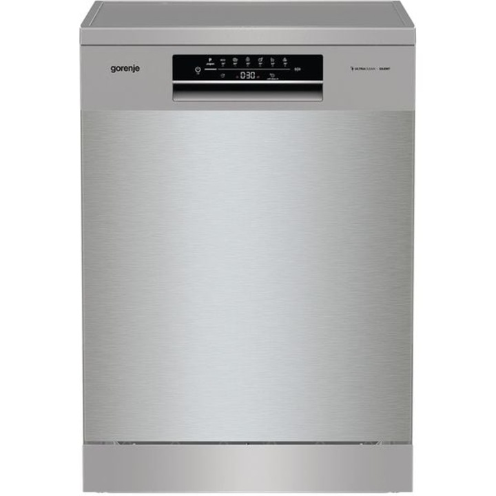 Masina de Spalat Vase Independenta GORENJE GS642E90X, 13 Seturi, 6 Programe, 60 cm, Clasa E, Argintiu