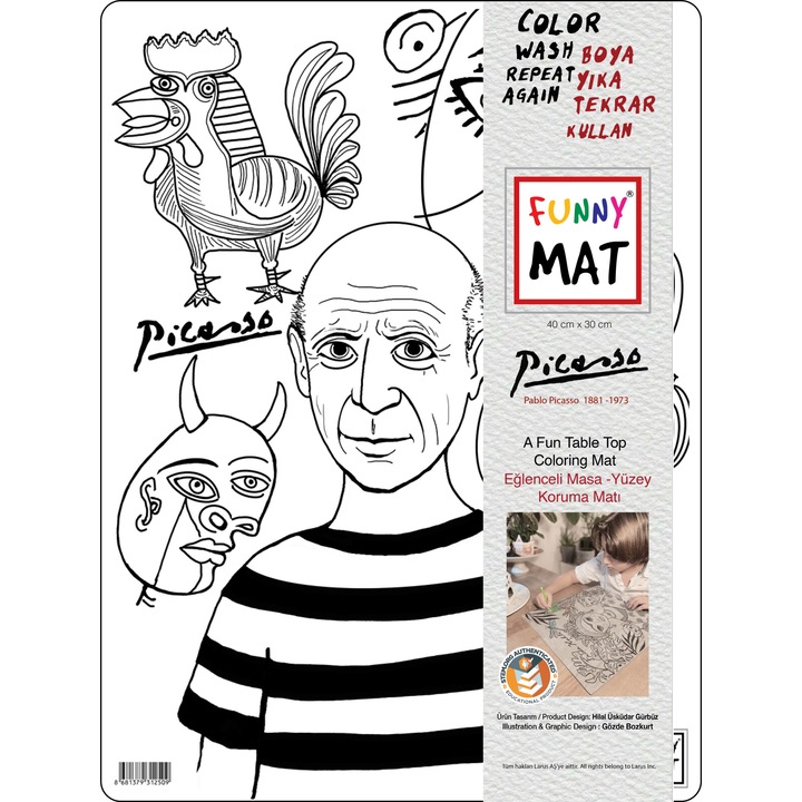 Plansa Funny Mat - PICASSO, 30x40cm