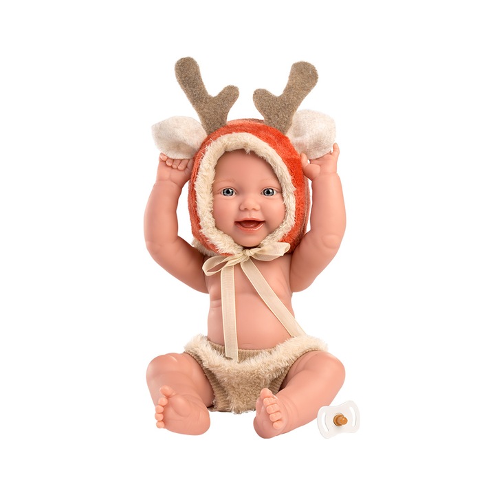 Кукла Little Reindeer, с еленска шапка, 30 см