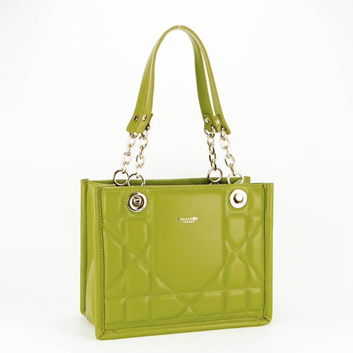 Közepes Diana&CO táska DTL3404-1 16 Olivazöld, Olívazöld, 21x27x11