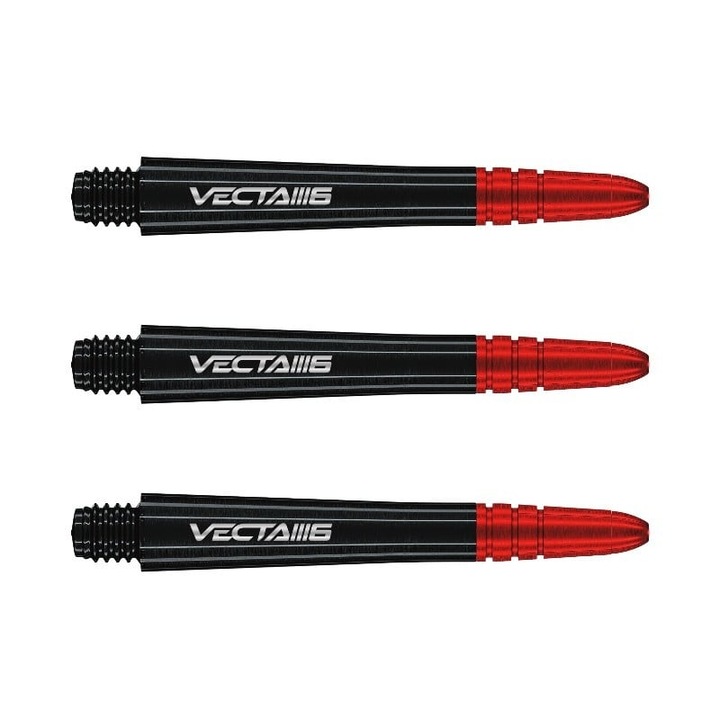 Комплект от 3 стрелички Vecta Blade 6, черен, къси