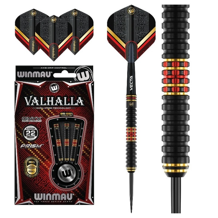 Комплект от 3 стрелички за дартс Valhalla, 22