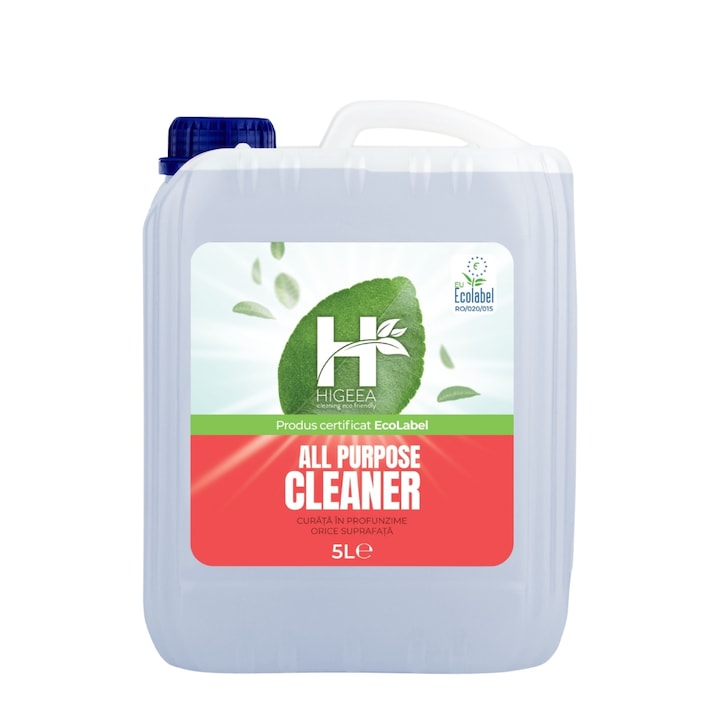 Detergent universal, Higeea, All Purpose Cleaner, 5L, eticheta ecologica